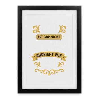40 n’est pas aussi mauvais que 29 - Affiche encadrée (27 × 37 cm) - noir - Devant