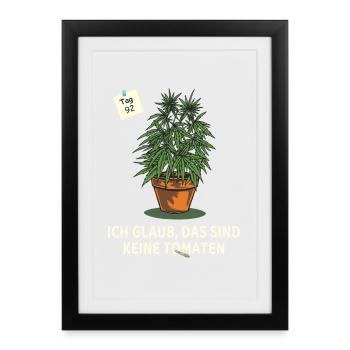Tag 92 – immer noch keine Tomaten - Gerahmtes Poster (27 × 37 cm) - Schwarz - Vorne