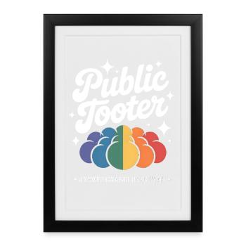 Colorful Poop Artwork - Framed poster (27 × 37 cm) - black - Front