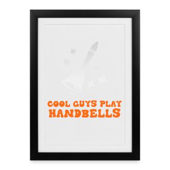 Cool Guys Play Handbells - Framed poster (27 × 37 cm) - black - Front