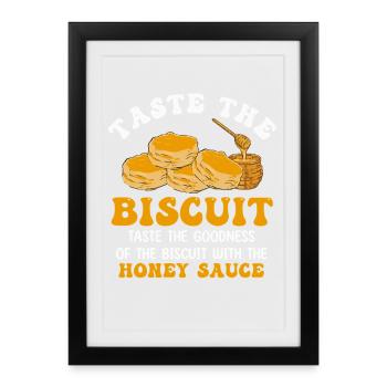 Biscuit Honey Dip Tee - Framed poster (27 × 37 cm) - black - Front