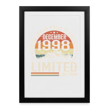 December 1998 - Framed poster (27 × 37 cm) - black - Front