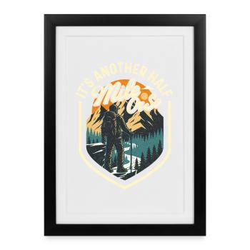 C’est un autre demi-mile environ Hiker Trekker Hiking - Affiche encadrée (27 × 37 cm) - noir - Devant