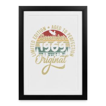 December 1969 - Legend since December 1969 - Framed poster (27 × 37 cm) - black - Front