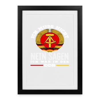 Saying no was Ossi saying GDR proud - Framed poster (27 × 37 cm) - black - Front