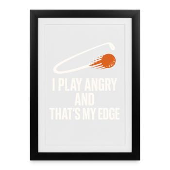 Funny golf humor, sarcastic dad, - Framed poster (27 × 37 cm) - black - Front