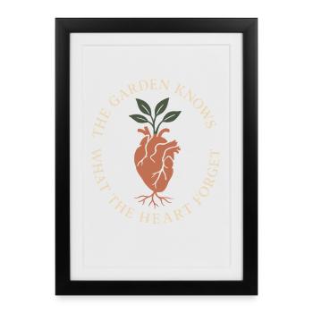 Funny garden humor, plant lover, - Framed poster (27 × 37 cm) - black - Front