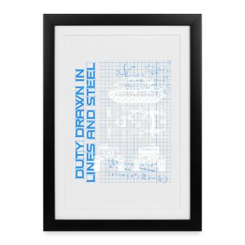 Military Mechanic - Framed poster (27 × 37 cm) - black - Front