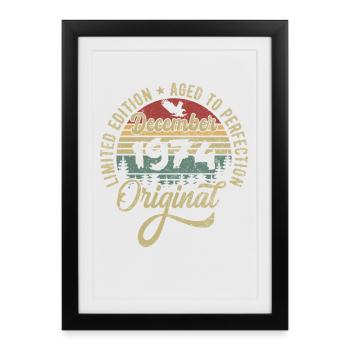 December 1974 - Legend since December 1974 - Framed poster (27 × 37 cm) - black - Front