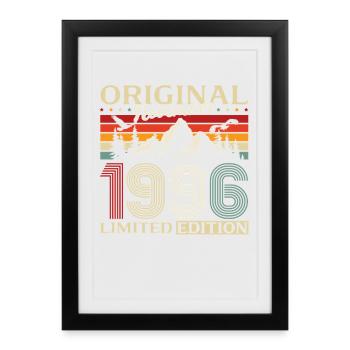 30ème Anniversaire Original Novembre Millésime 1996 - Affiche encadrée (27 × 37 cm) - noir - Devant