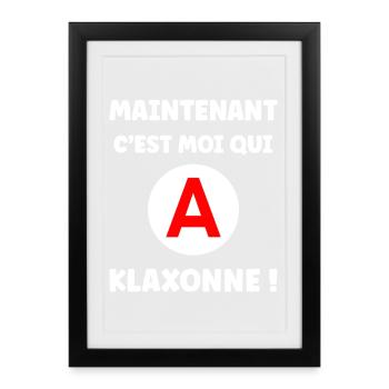 Driver's license humor - Framed poster (27 × 37 cm) - black - Front