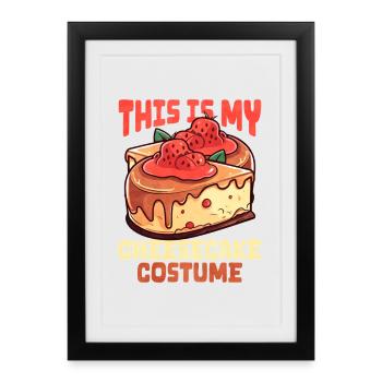 Gâteau - Affiche encadrée (27 × 37 cm) - noir - Devant