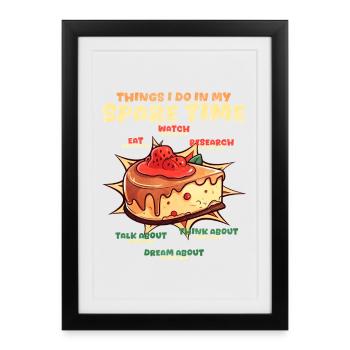 Cake Cheesecake - Framed poster (27 × 37 cm) - black - Front
