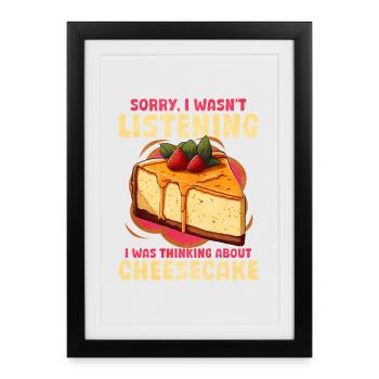 Cake Cheesecake - Framed poster (27 × 37 cm) - black - Front