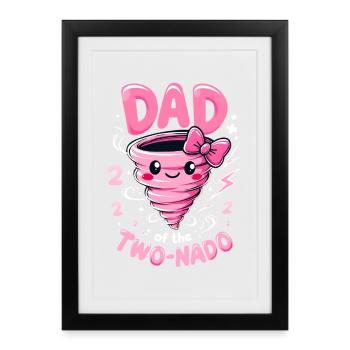 Papa ZweiNado - Framed poster (27 × 37 cm) - black - Front