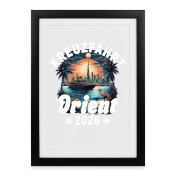 Orient Cruise 2026 - Framed poster (27 × 37 cm) - black - Front
