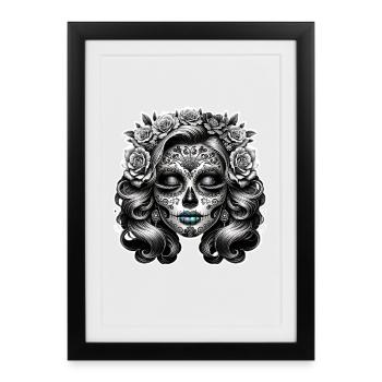 La Catrina - Framed poster (27 × 37 cm) - black - Front