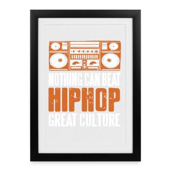Nothing Can Beat Urban Beat Flow Culture - Framed poster (27 × 37 cm) - black - Front