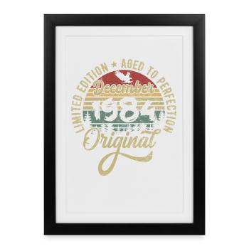 December 1984 - Legend since December 1984 - Framed poster (27 × 37 cm) - black - Front