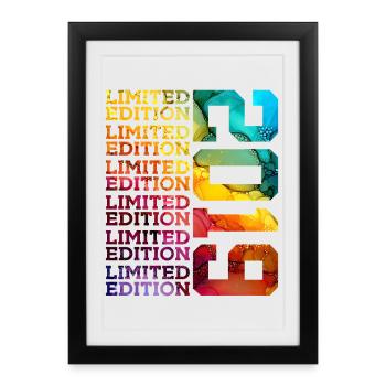 ÉDITION LIMITÉE 2019 7 ANS 7E ANNIVERSAIRE - Affiche encadrée (27 × 37 cm) - noir - Devant