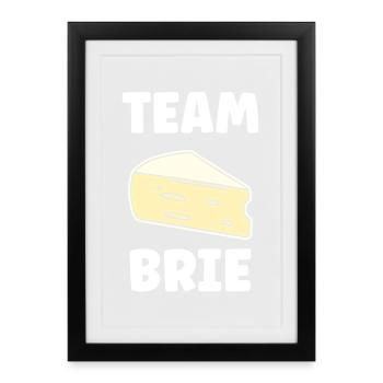 Humor Brie-Käse - Gerahmtes Poster (27 × 37 cm) - Schwarz - Vorne