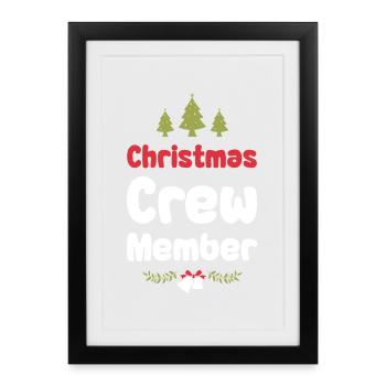 Noël de l’équipage de Weihnachten - Affiche encadrée (27 × 37 cm) - noir - Devant
