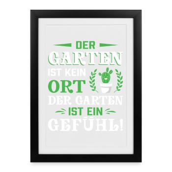 Garden Gardener Gardening Gardening Gardening Gardening - Framed poster (27 × 37 cm) - black - Front