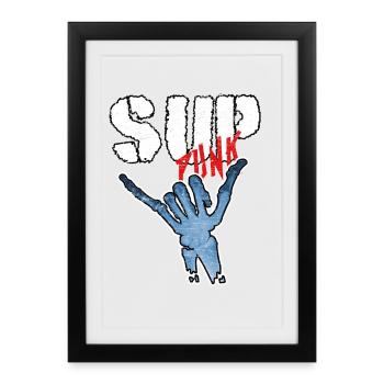 SOUPER - Affiche encadrée (27 × 37 cm) - noir - Devant