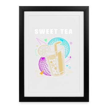 Chai Tee Sweet Tea - Framed poster (27 × 37 cm) - black - Front