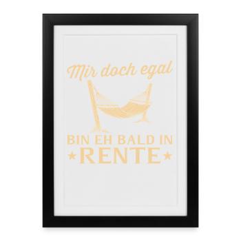 Retirement Hammock - Soon to Retire - Framed poster (27 × 37 cm) - black - Front