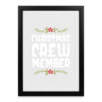 Noël de l’équipage de Weihnachten - Affiche encadrée (27 × 37 cm) - noir - Devant