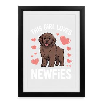Newfoundland Saying Funny Newfoundland Gift - Framed poster (27 × 37 cm) - black - Front