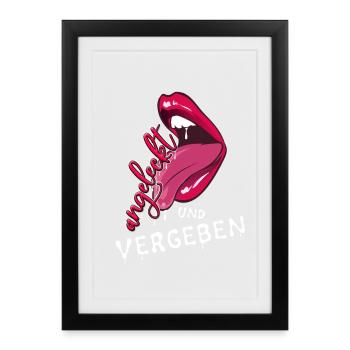 in love - Framed poster (27 × 37 cm) - black - Front