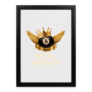 Royal Breaker – The King's Shot - Framed poster (27 × 37 cm) - black - Front
