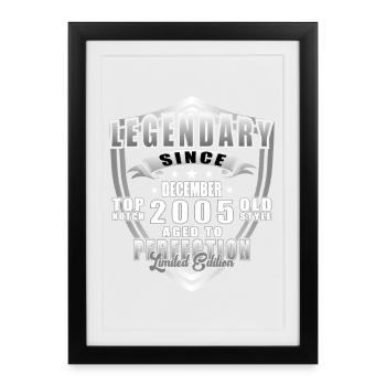 December 2005 Jubilee 2005 Legends December - Framed poster (27 × 37 cm) - black - Front