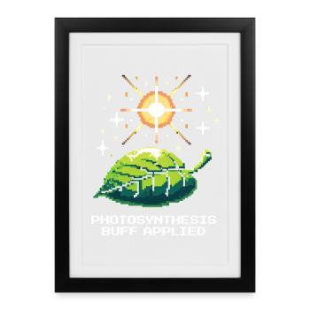 Photosynthesis | Plant Power Gamer - Framed poster (27 × 37 cm) - black - Front