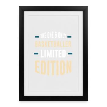 Basketball Limited Edition - Framed poster (27 × 37 cm) - black - Front
