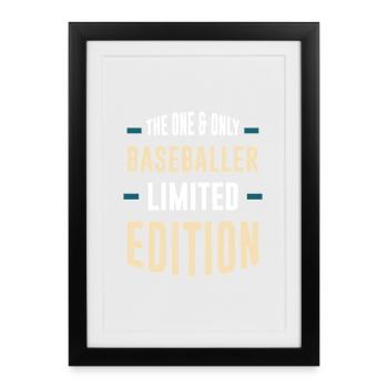 Baseballer Limited Edition - Framed poster (27 × 37 cm) - black - Front