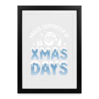Partisans des jours de Noël - Affiche encadrée (27 × 37 cm) - noir - Devant