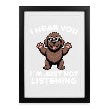 Newfoundland Saying Funny Newfoundland Gift - Framed poster (27 × 37 cm) - black - Front