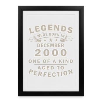 December 2000 December Jubilee December 2000 - Framed poster (27 × 37 cm) - black - Front