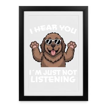 Newfoundland Saying Funny Newfoundland Gift - Framed poster (27 × 37 cm) - black - Front