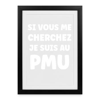 PMU Humor - Framed poster (27 × 37 cm) - black - Front