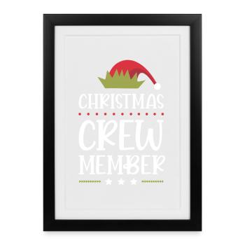 Noël de l’équipage de Weihnachten - Affiche encadrée (27 × 37 cm) - noir - Devant