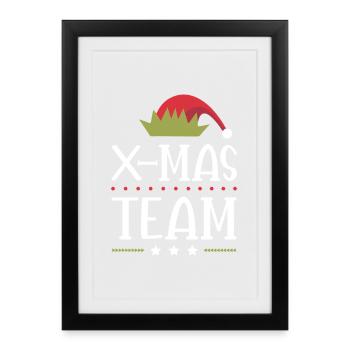 X-Mas Squad - Framed poster (27 × 37 cm) - black - Front