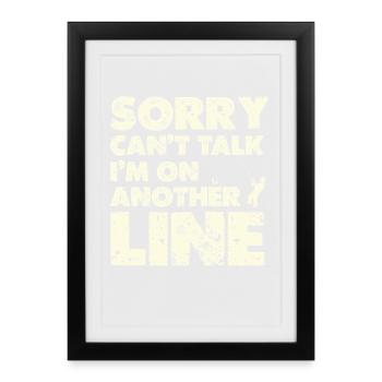 Autre ligne – Chemise Line-Pun - Affiche encadrée (27 × 37 cm) - noir - Devant