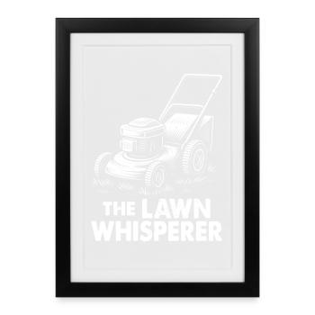 Le chuchoteur de pelouse - Affiche encadrée (27 × 37 cm) - noir - Devant