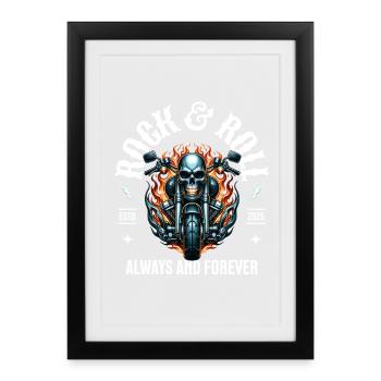 Rock and Roll Always and Forever Rockabilly 2025 - Framed poster (27 × 37 cm) - black - Front