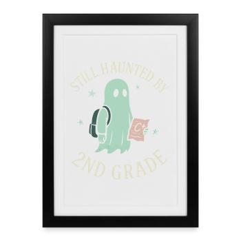 Diplômé très doué en burn-out avec des résultats scolaires - Affiche encadrée (27 × 37 cm) - noir - Devant