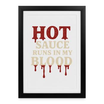 Hot Sauce Maker Fermented Chili Spicy - Framed poster (27 × 37 cm) - black - Front